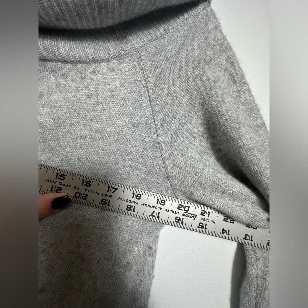 T Alexander Wang Gray Cashmere Wool Off Shoulder Long Sweater/ Tunic  Sz Medium - Picture 13 of 15